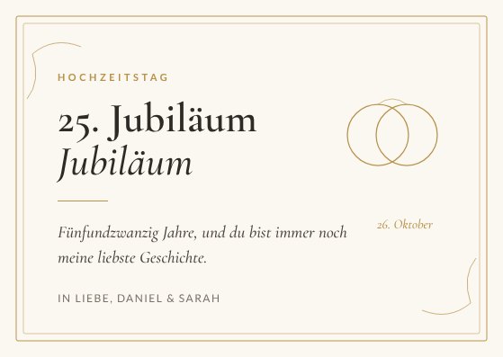 Anniversary card