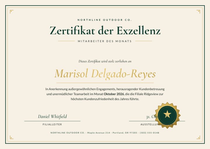 Employee award