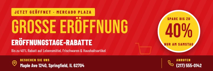 Grand opening banner