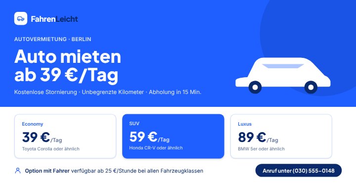 Car rental promo
