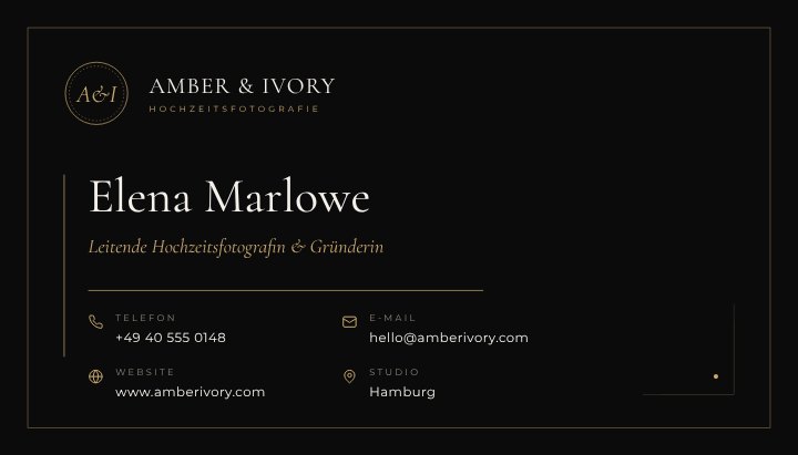 Photographer business card