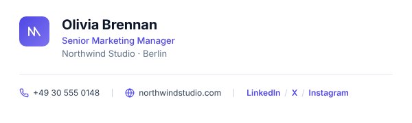 Email signature