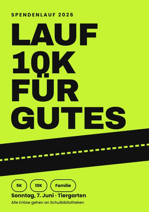 Charity run poster