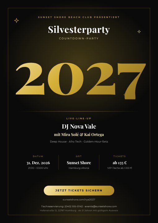 New Year's Eve poster