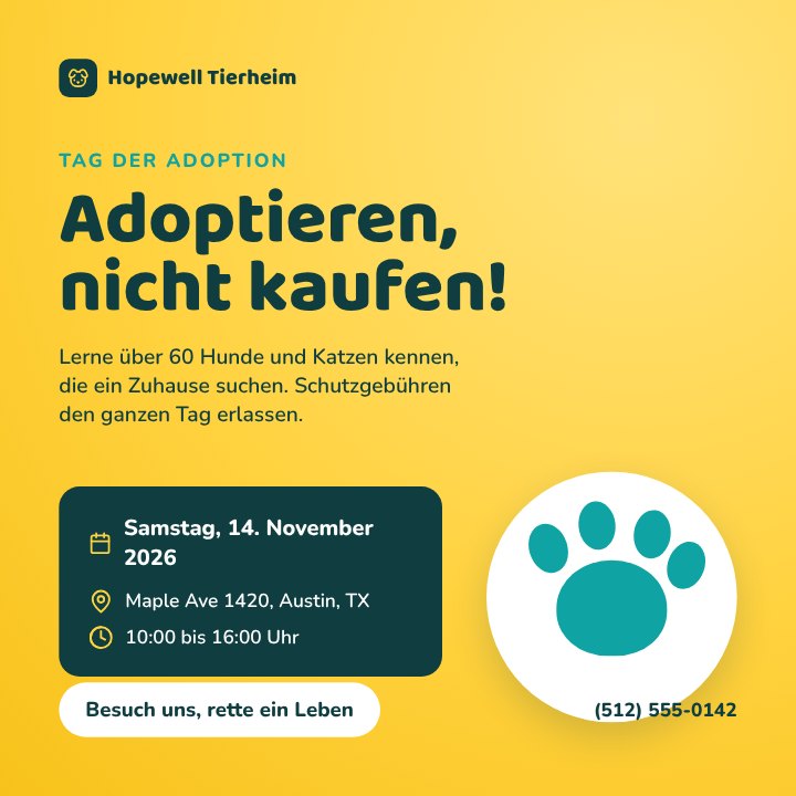 Pet adoption day