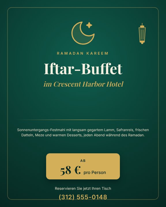 Ramadan iftar package