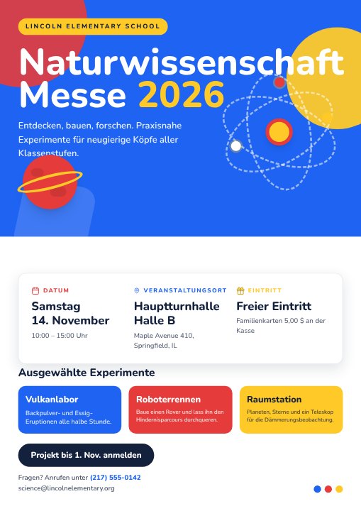 Science fair poster