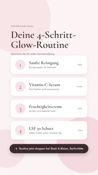 Skincare routine story