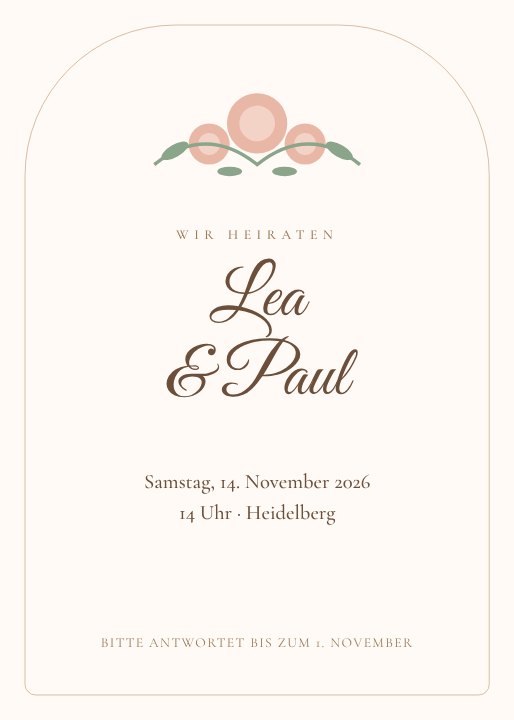 Wedding invitation