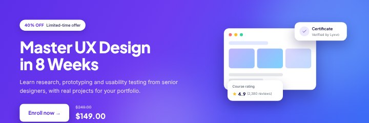 Online course banner
