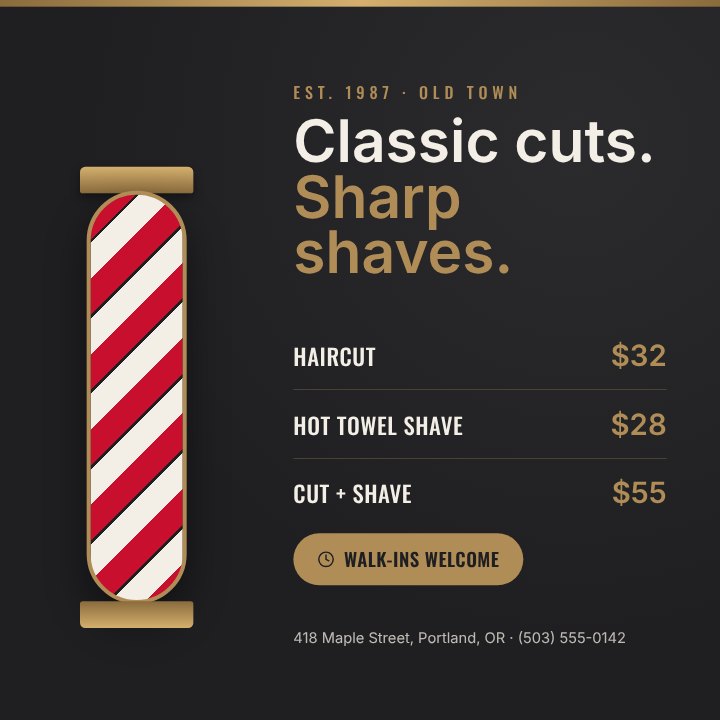 Barbershop promo