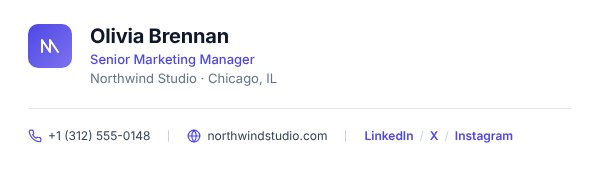 Email signature