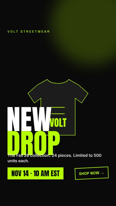 Fashion drop cover