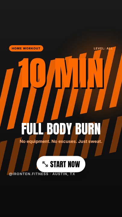 Workout video cover