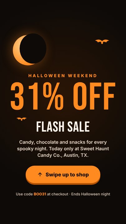 Halloween sale story