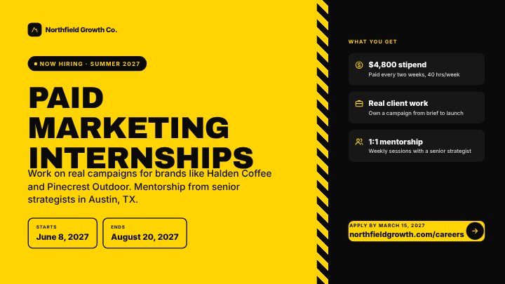 Internship open