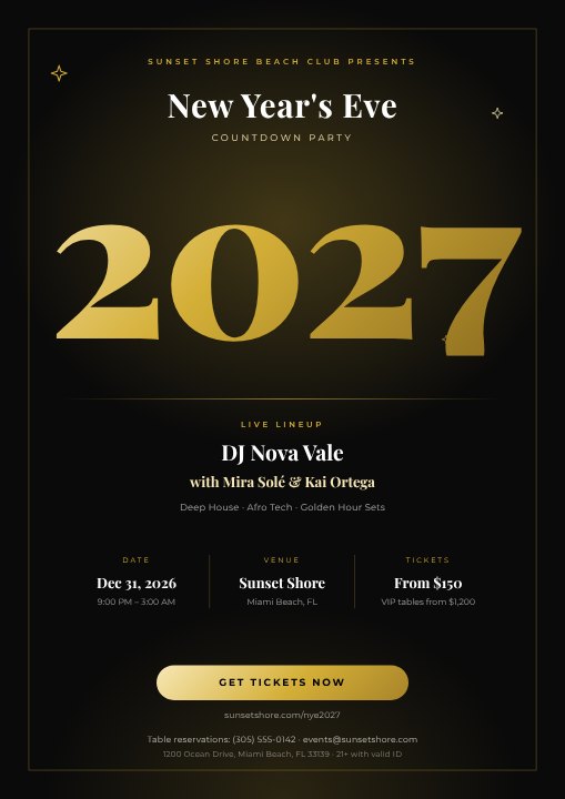 New Year's Eve poster