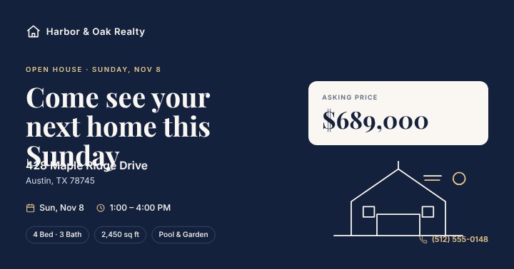 Open house post