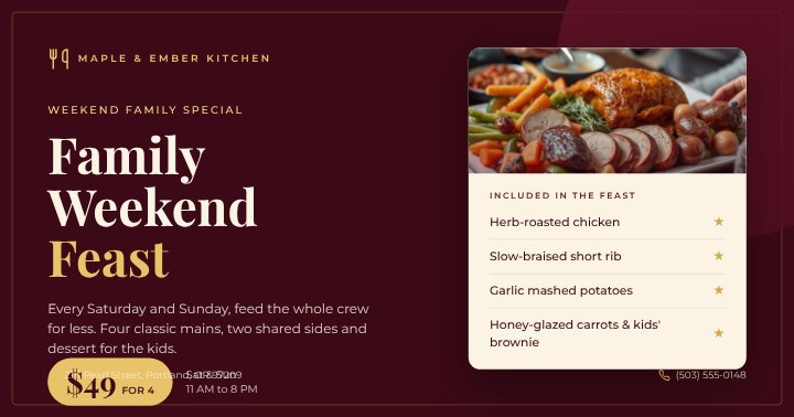 Restaurant special