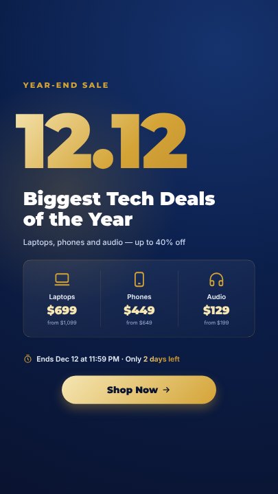 12.12 sale story