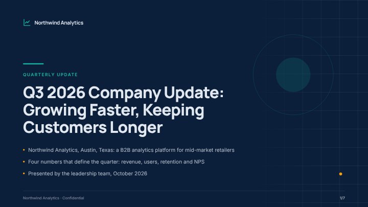 Key numbers slide