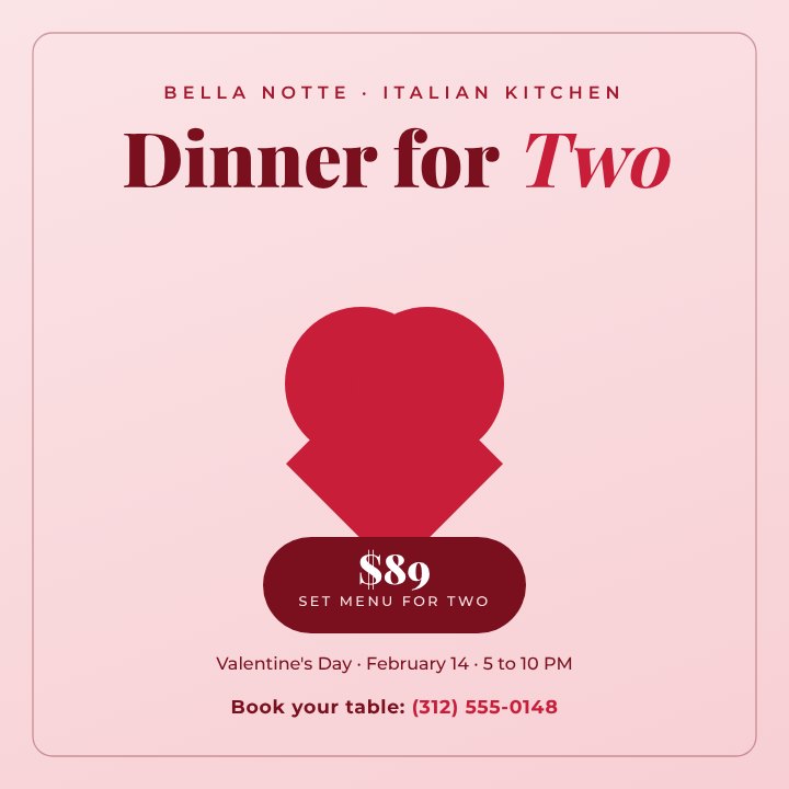 Valentine's promo