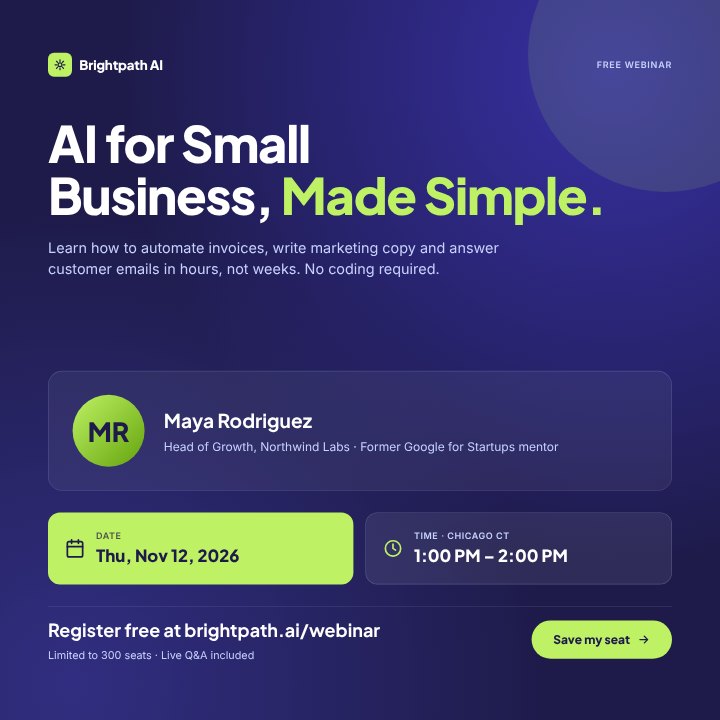 AI webinar invite
