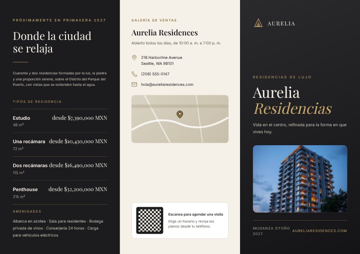 Apartment launch brochure