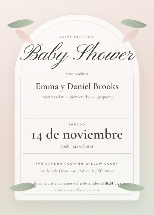 Baby shower invitation