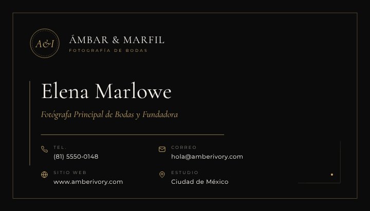 Photographer business card