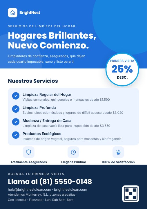 Cleaning service flyer