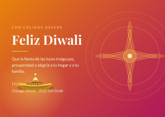 Diwali greeting card