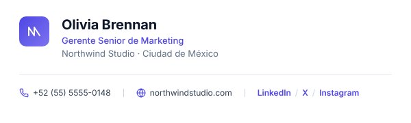 Email signature