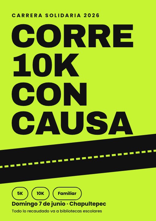 Charity run poster