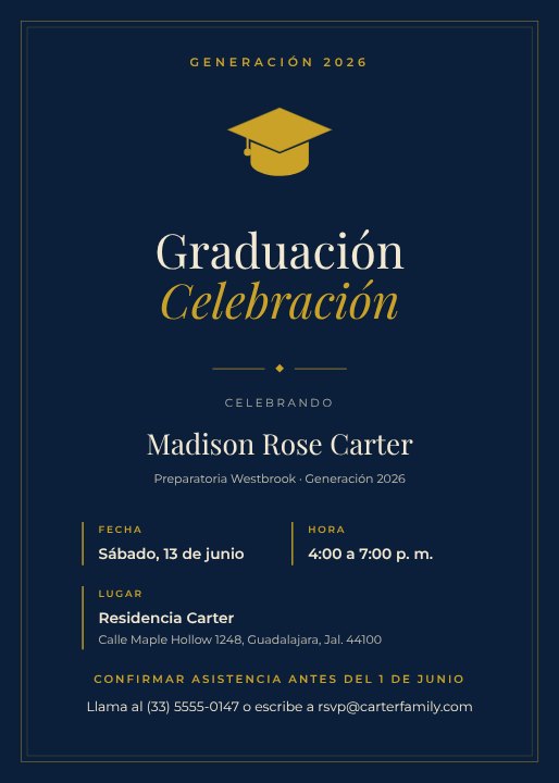 Graduation party invitation