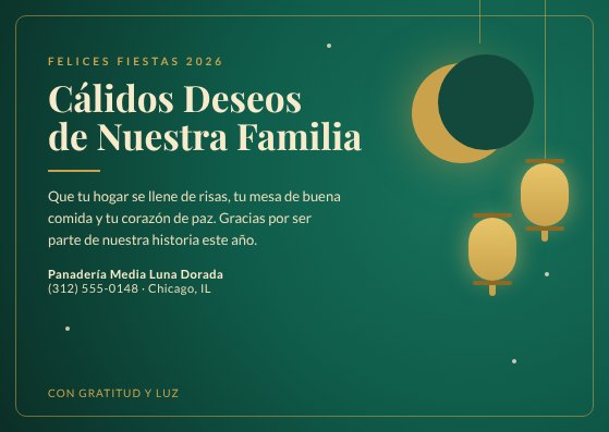 Festive greeting card