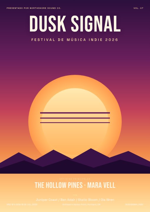 Music festival poster