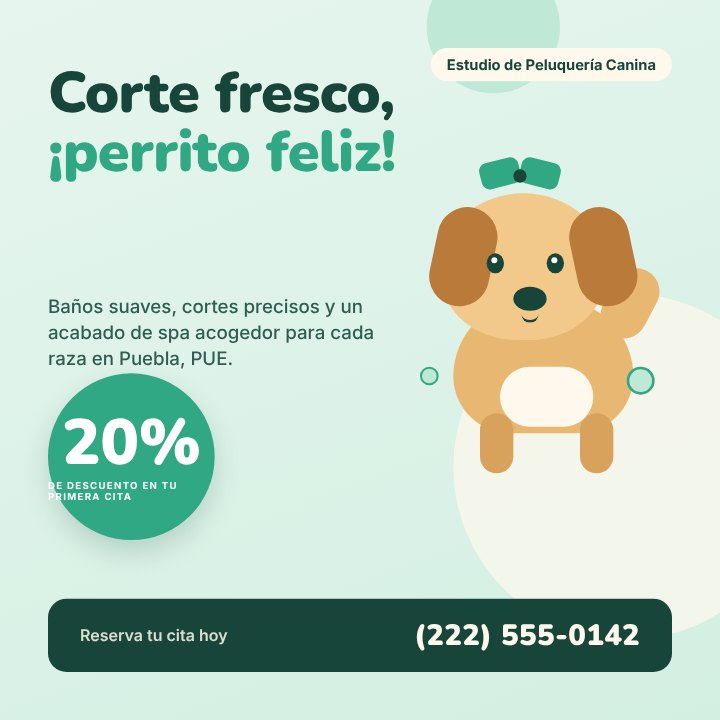 Pet grooming promo