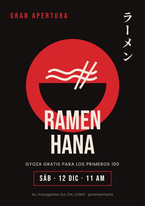 Grand opening flyer