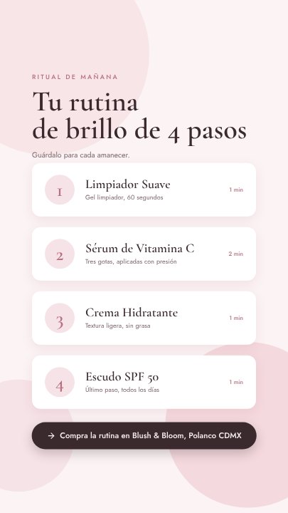 Skincare routine story