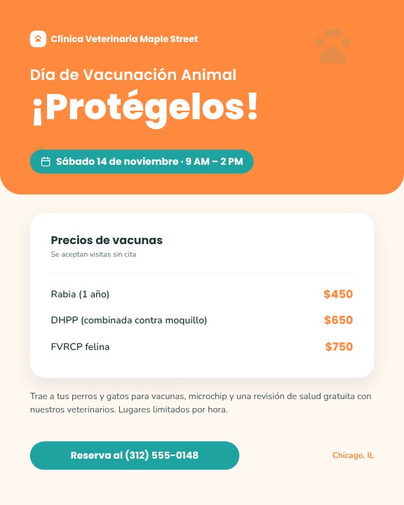 Vet vaccination day