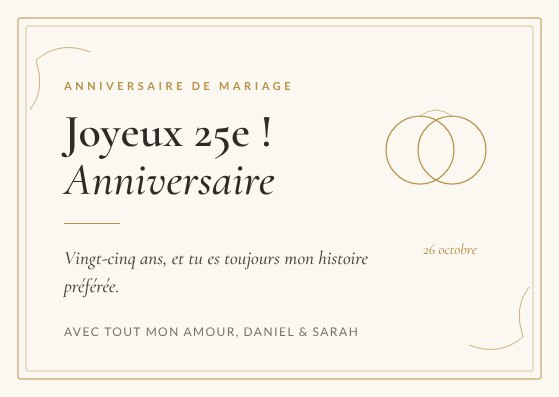Anniversary card