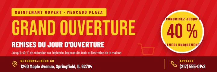 Grand opening banner