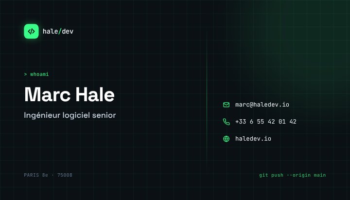 Tech business card