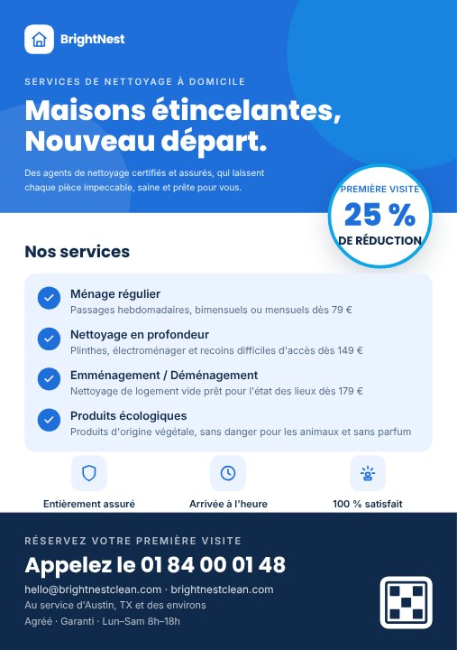 Cleaning service flyer