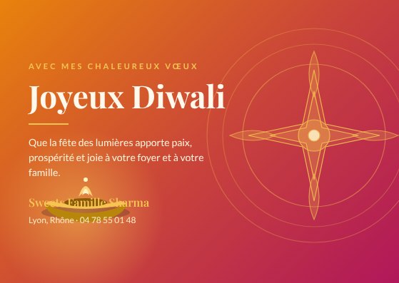 Diwali greeting card