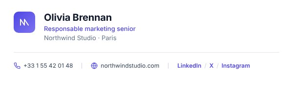 Email signature