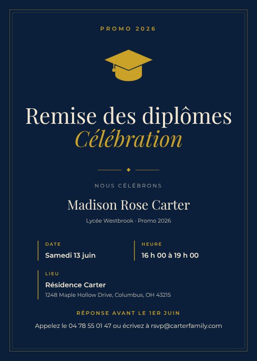 Graduation party invitation