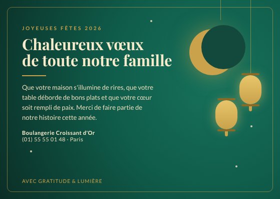 Festive greeting card
