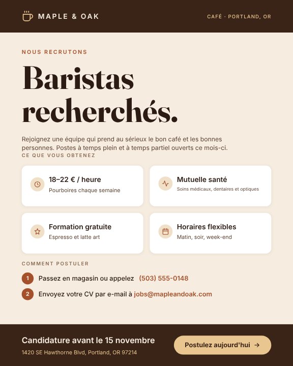 Hiring baristas